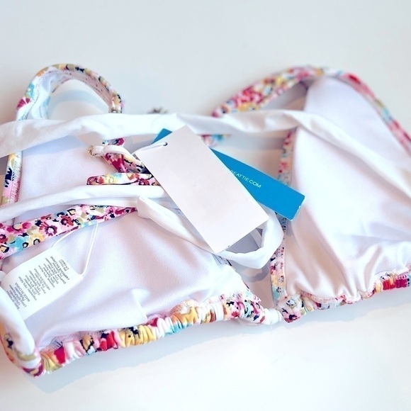 Bleu Rod Beattie Flower Hour Triangle Bikini Hipster Top swimsuit. Swimwear 8 - Picture 7 of 8